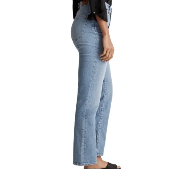 Madewell The Perfect Vintage Straight High Rise Light Medium Blue Wash Size 29 - Picture 3 of 16